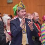 Foto: Peter Meuter / Solingen , Theater, Sitzung der KG Mukemau, 28.01.2018.
im Bild:
Bürgermeister Tim Kurzbach war auch da und machte Stimmung